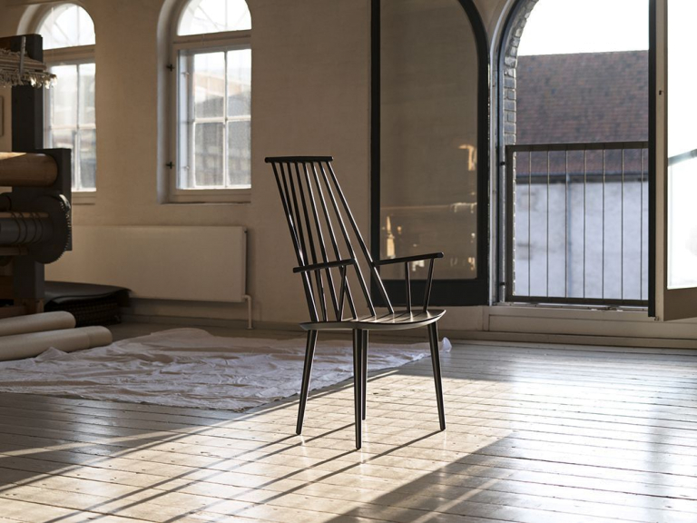 Hay J110 stoel gelakt beuken, warm grey