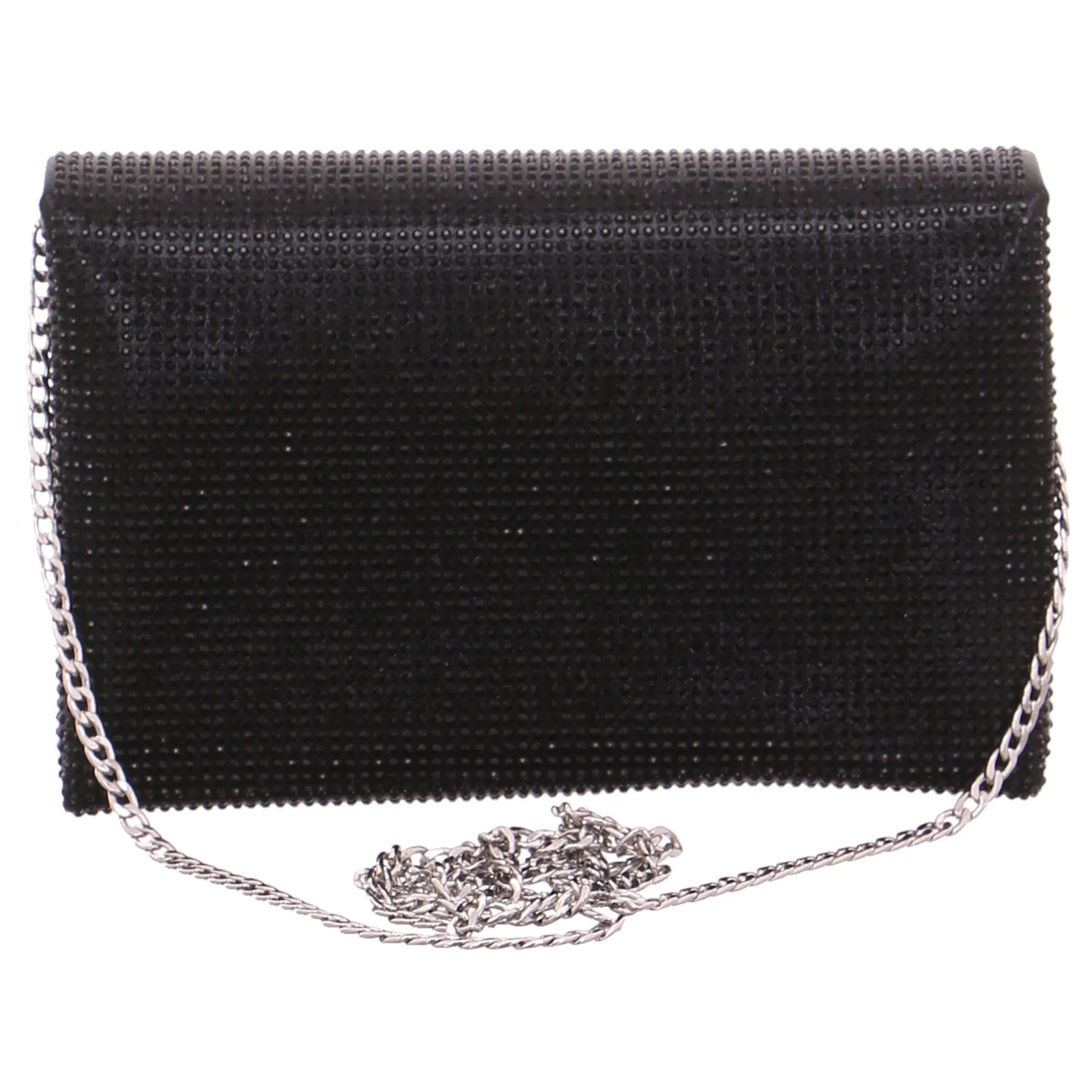 MENBUR Clutch / Abendtasche Schwarz Textil