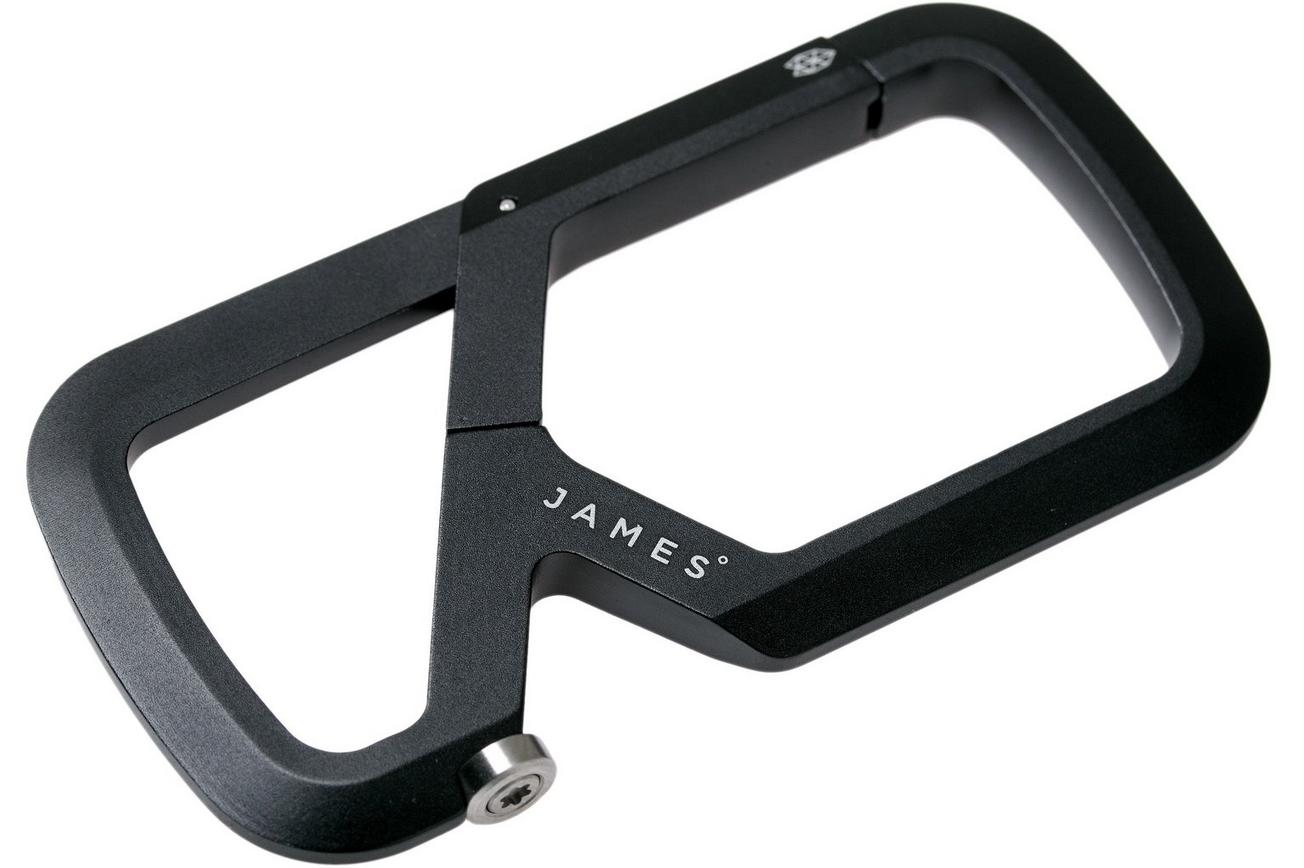 The James Brand Mehlville, black, karabijnhaak