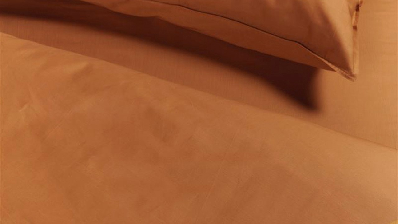 Dekbedovertrek Cotton Uni orange