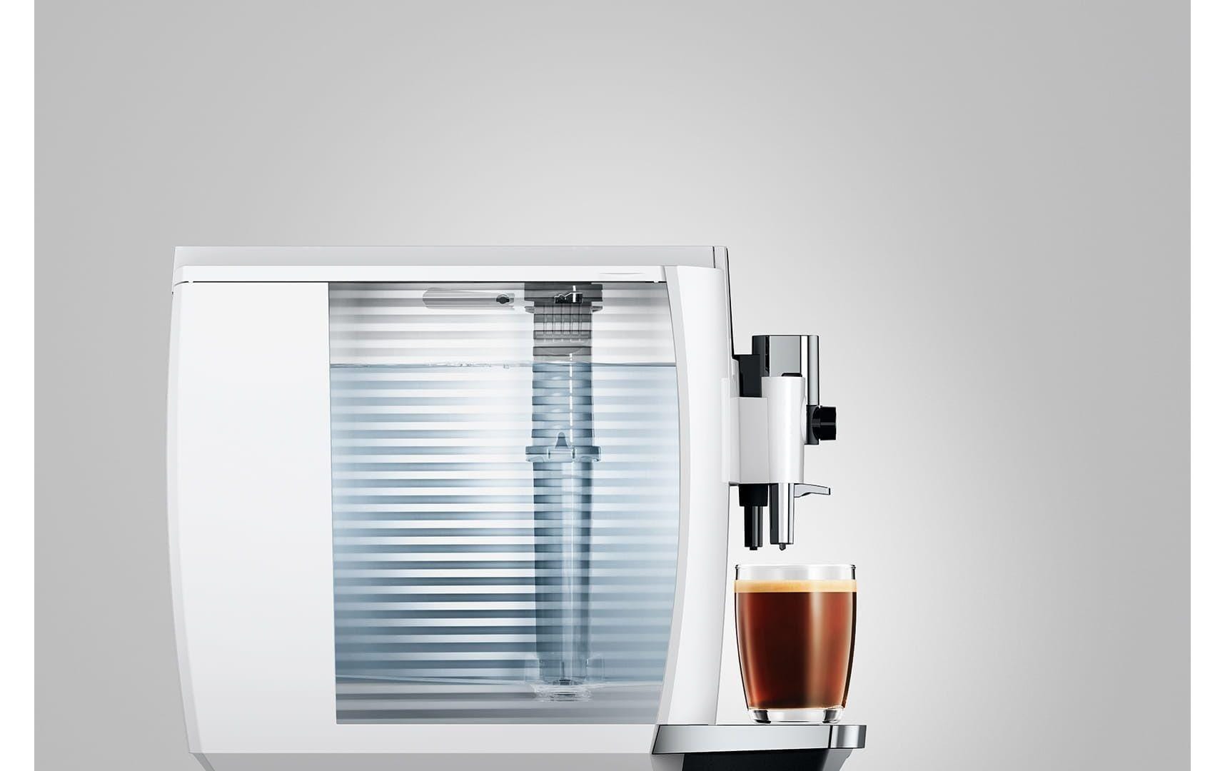 Kaffeevollautomat E8 Piano Withe (SC)<br>Zweitassen-Vollautomat für 17 verschiedene Kaffee- und Milchgetränke