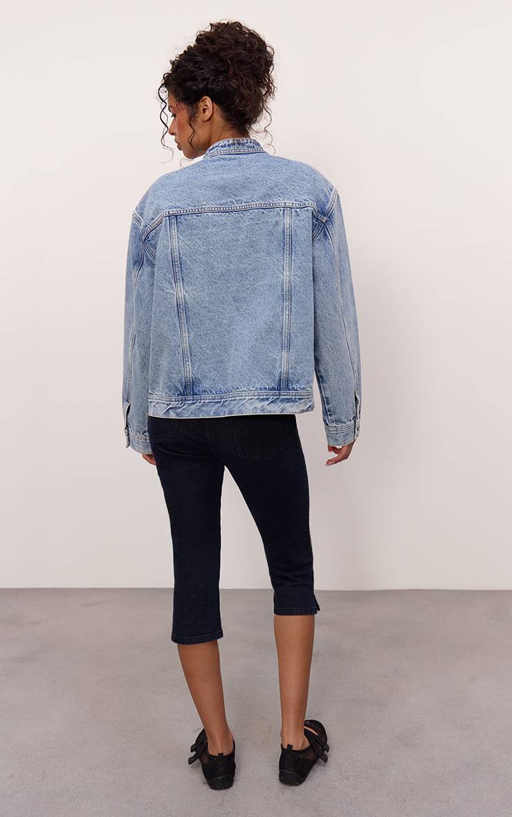 Raw Indigo Pantacourt En Denim