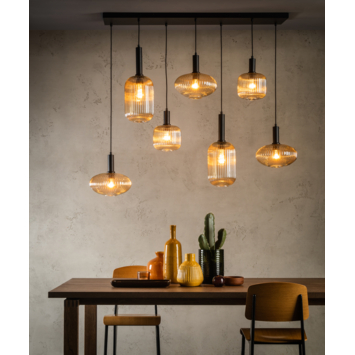 Lucide hanglamp Maloto amber 150x30 cm (lxb)