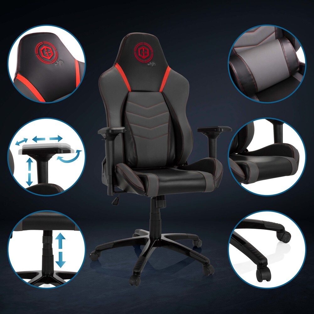Gamingstuhl GAMEBREAKER POLARYS I Kunstleder mit Armlehnen hjh OFFICE