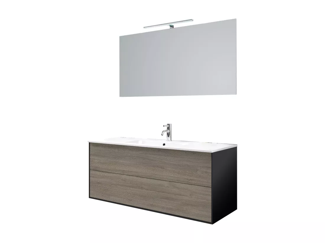 Ensemble de salle de bain 4 pièces IGEA chêne cendré