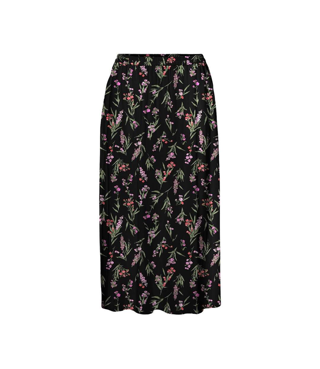 Jupe Longues Imprimé Noir/Vert Femme Vero CURVE Moda Measy