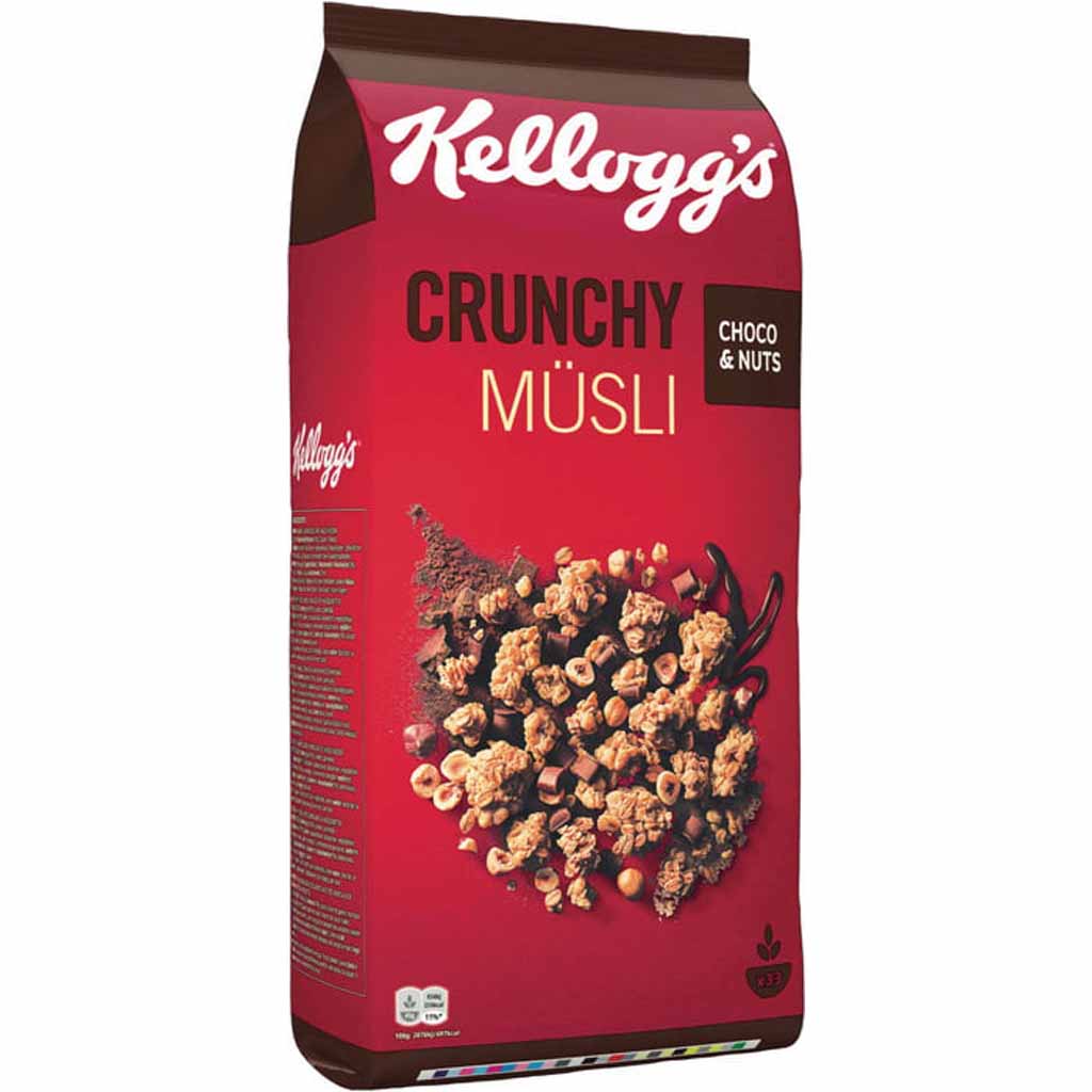 Kelloggs Crunchy Müsli Granola Choco & Nuts 1500g MHD:30.7.25