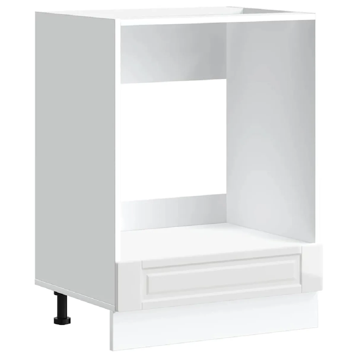 VidaXL Armoire à four Porto blanc brillant
