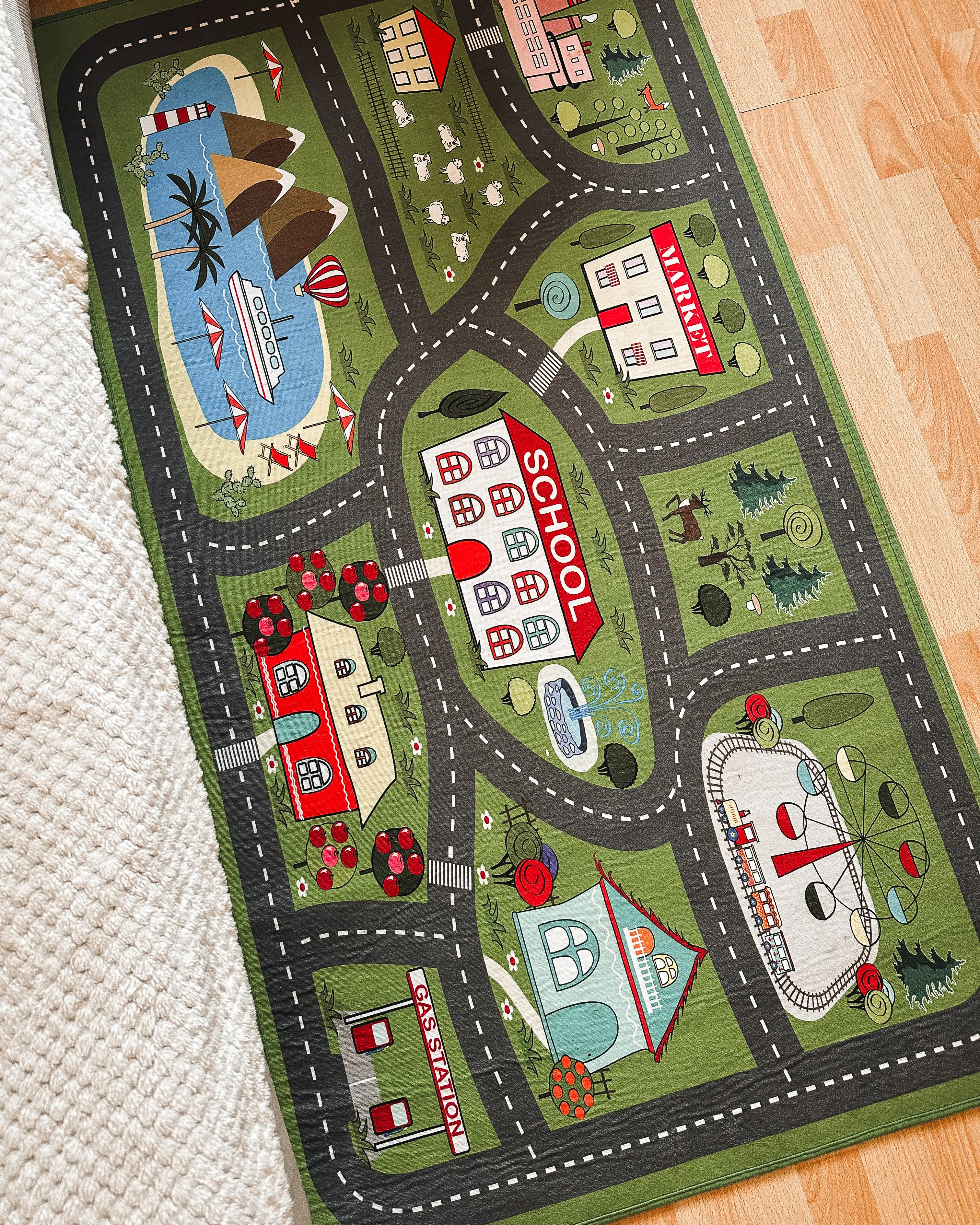 Kindervloerkleed TUTAK Groen 80 x 150 cm