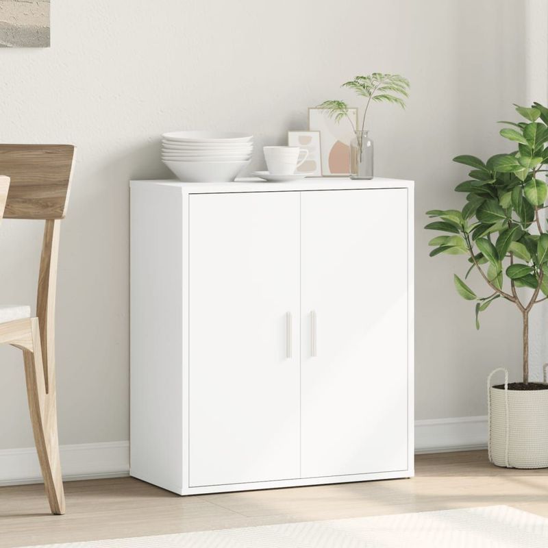 vidaXL - Dressoir - Wit - Bewerkte Hout - 60x31x70 cm