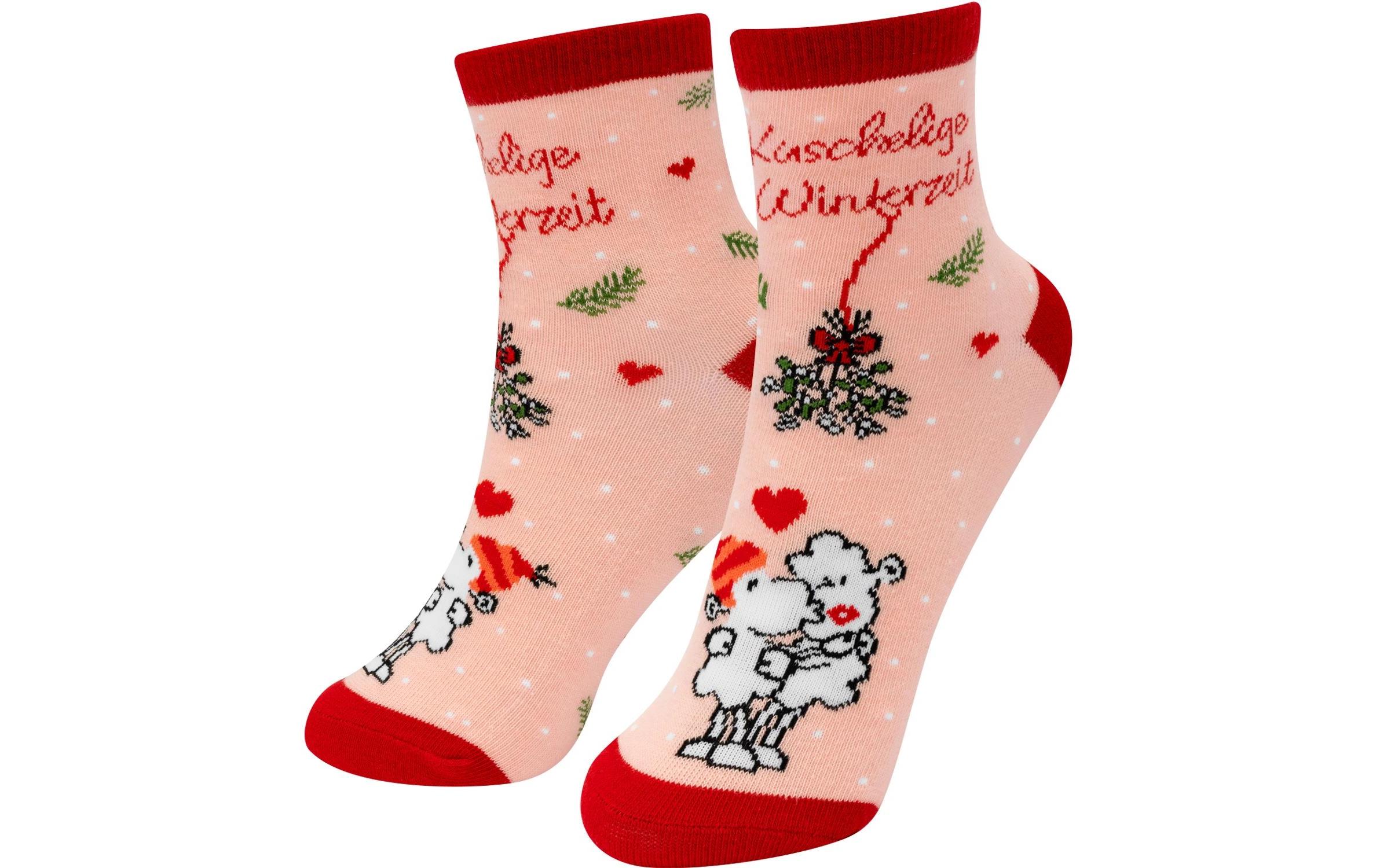 Socken Kuschelige Winterzeit Grösse 36 - 40Zaubersocken, ideal als Geschenk