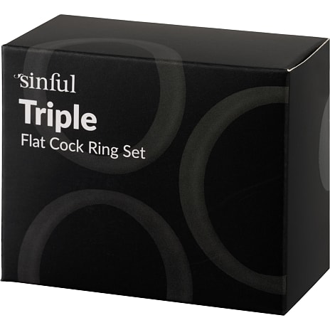 Sinful Premium penisring sæt 3 stk