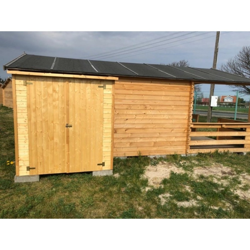 Armoire de jardin à outils 1,66x0,82 m h.1,86 - avec plancher et paroi arrière
