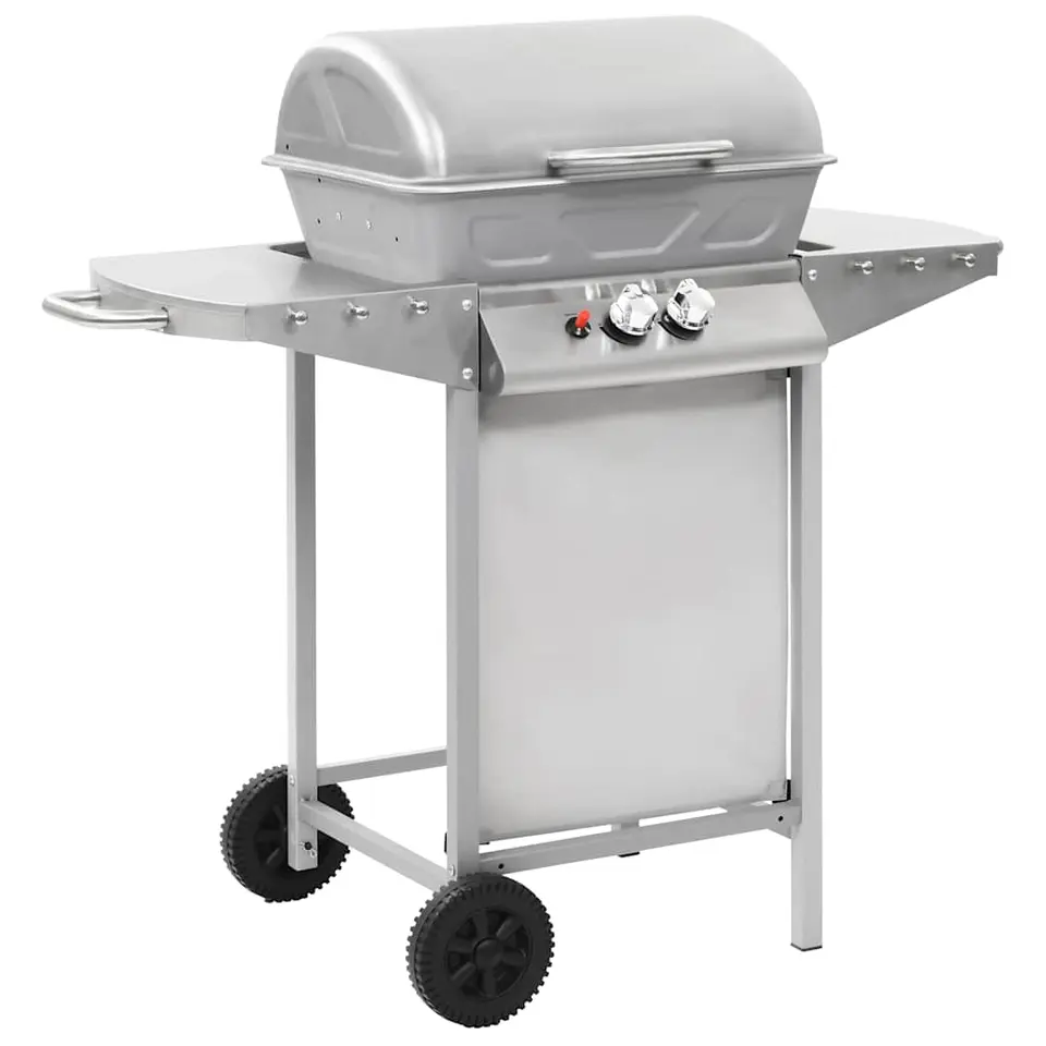 vidaXL - Barbecue - Zilver - Roestvrij staal