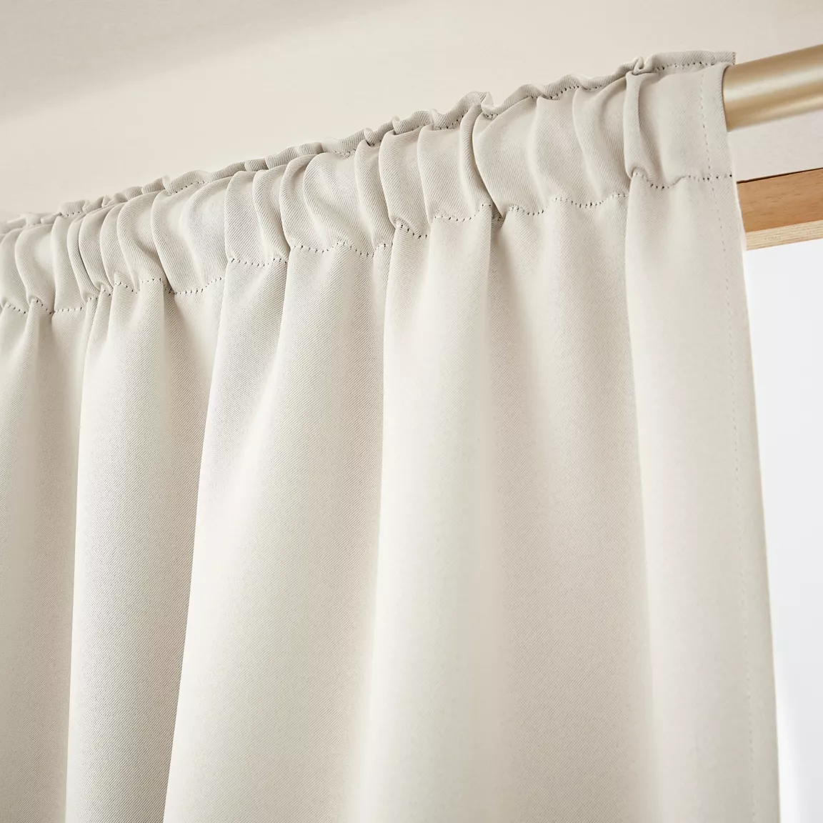Rideau obscurcissant galon fronceur (140 x 260 cm) Dark Beige pampa