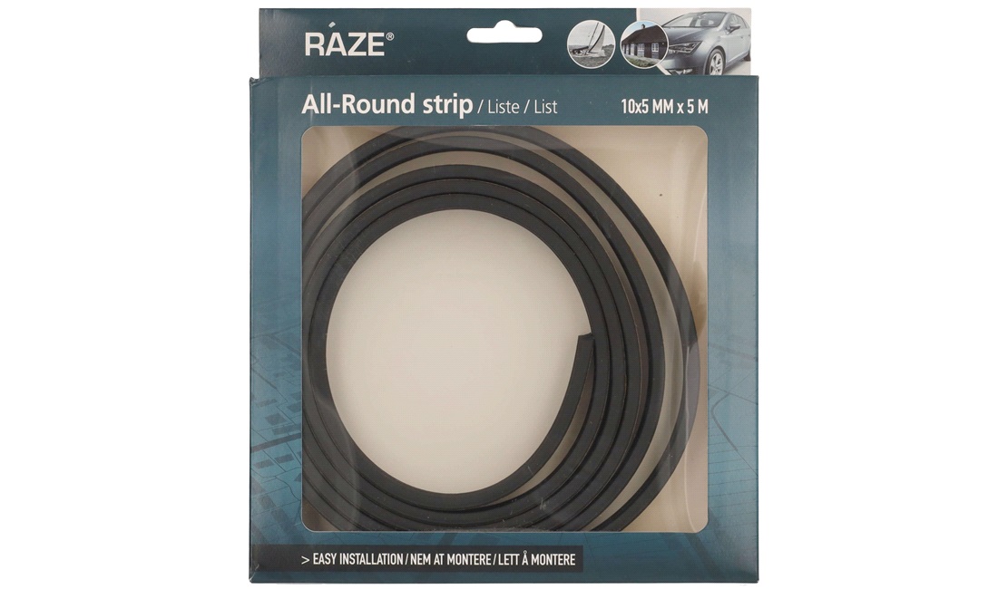 All-Round liste sort 10mmx5mmx2,5m x2