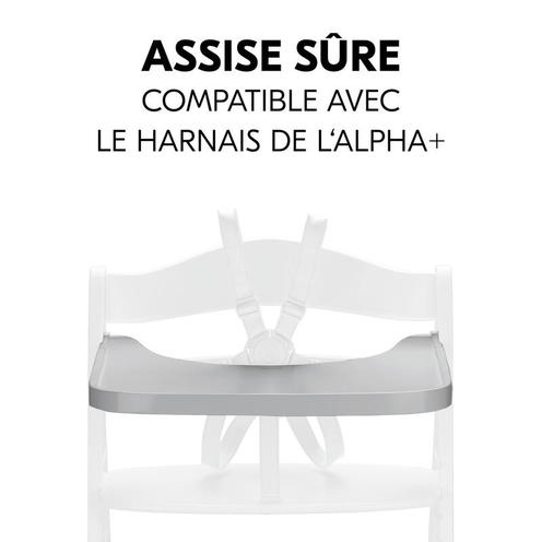 Tablette pour chaise haute Alpha+ - Gris - HAUCK