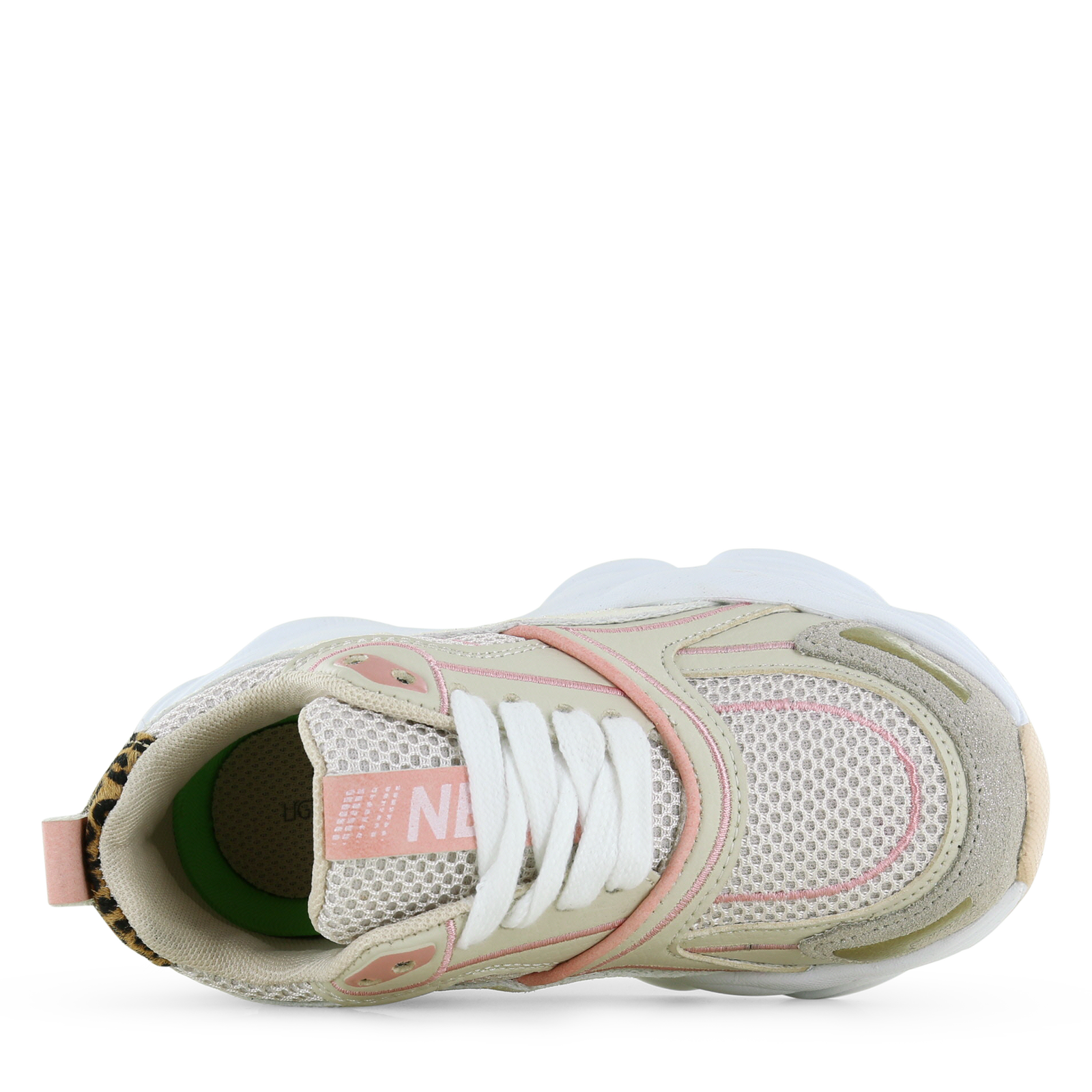 Shoesme beige sneaker Mesh, Microfiber leer, Suède | Meisjes schoenen