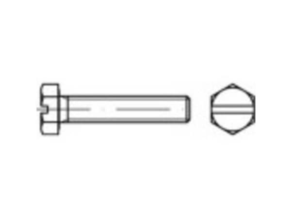 TOOLCRAFT 131380 Sekskantsskrue M30 200 mm Udvendig sekskant DIN 933 Stål Varmegalvaniseret 1 stk