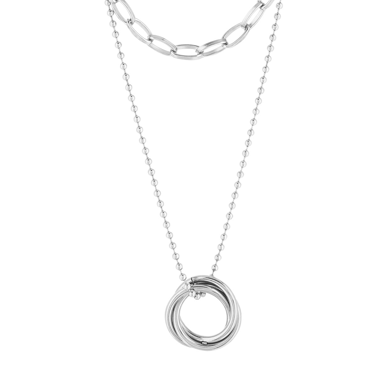 Collier acier 57 cm