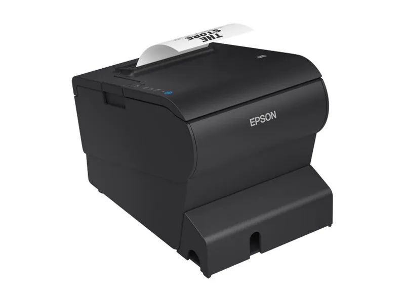 Epson TM T88VII (132) - Kvitteringsprinter - termisk linje - Rulle (7,95 cm) - 180 x 180 dpi - op til 500 mm/sek. - USB 2.0, USB 2.0 vært, LAN, PoweredUSB - skærer - sort