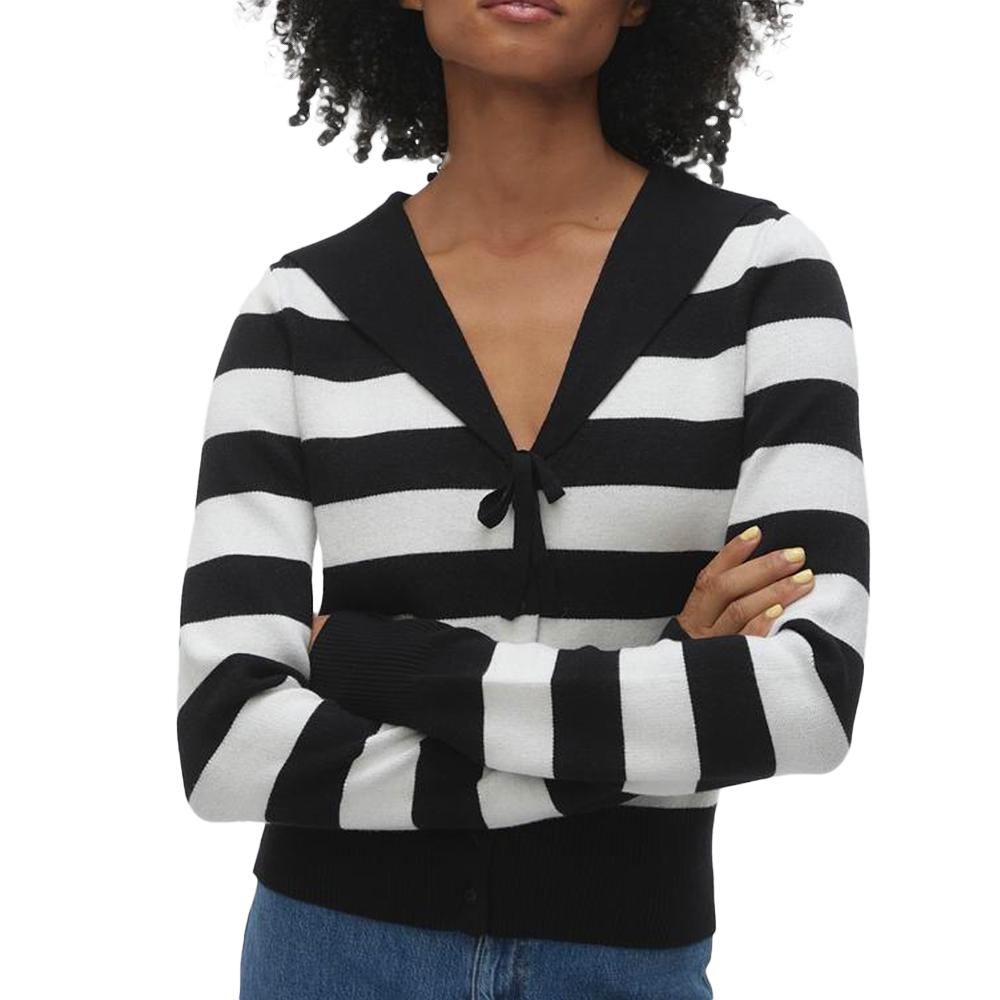 Vero Moda Gilet Blanc/Noir Femme Vero Moda Agnes