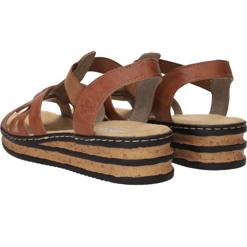 Rieker Sandalen Cognac Dames