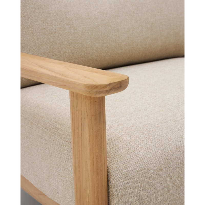 Canapé Tirant 3 places en bois de teck 212 cm