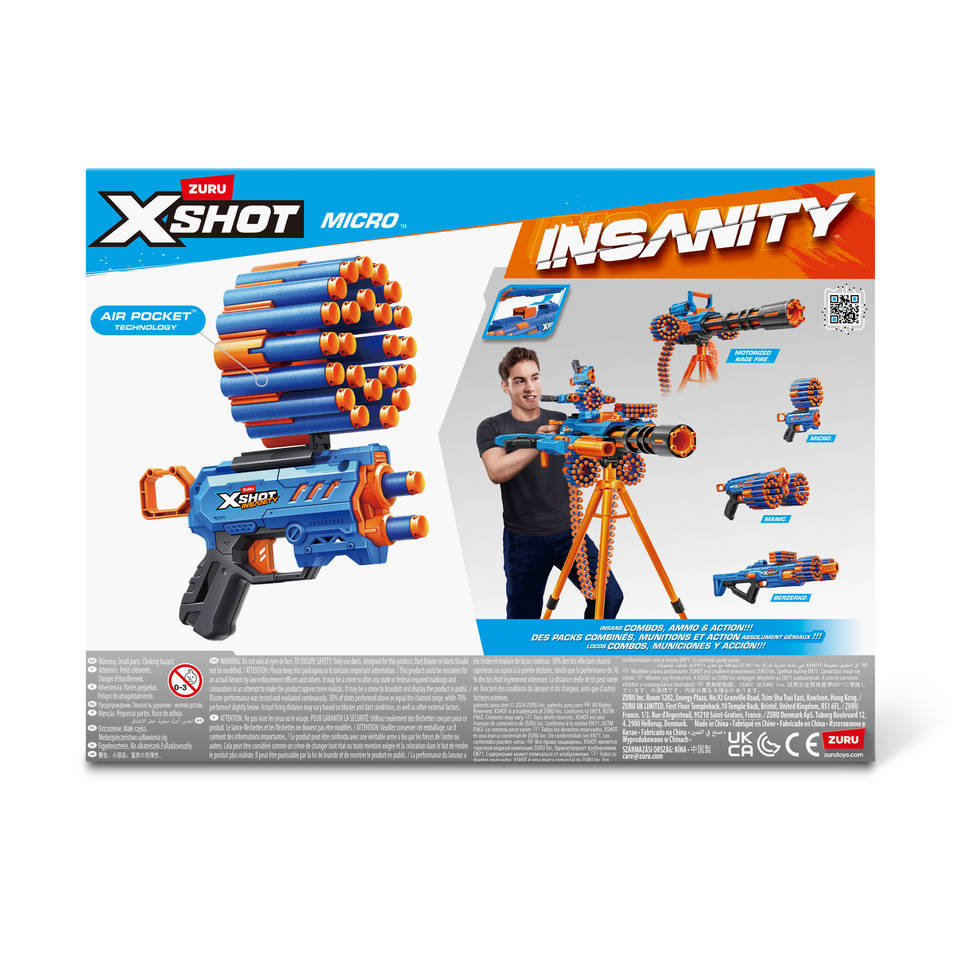 XSHOT Insanity micro blaster