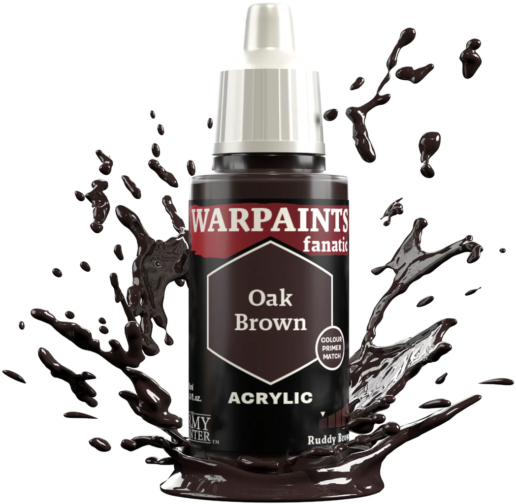 The Army Painter  Warpaints Fanatic: Ruddy Browns, Oak Brown (18 ml)    Warme Erdtöne für lebendige Charaktere