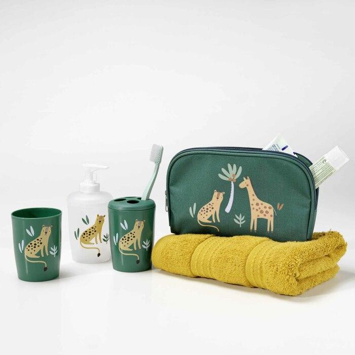 SET 4 ACCESSOIRES SALLE DE BAIN IMPRIME TIMMY