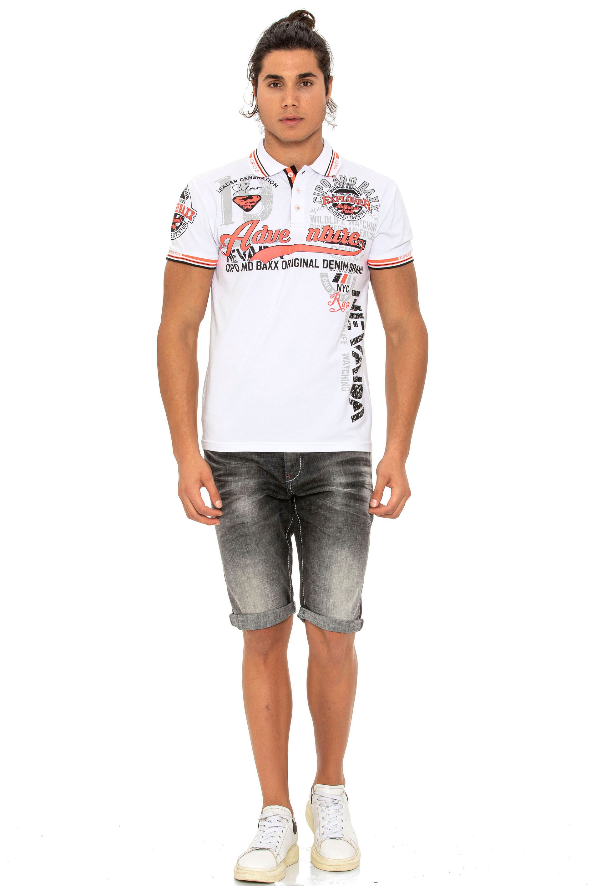 Cipo & Baxx Jeansshorts Baumwollmischung, regular fit