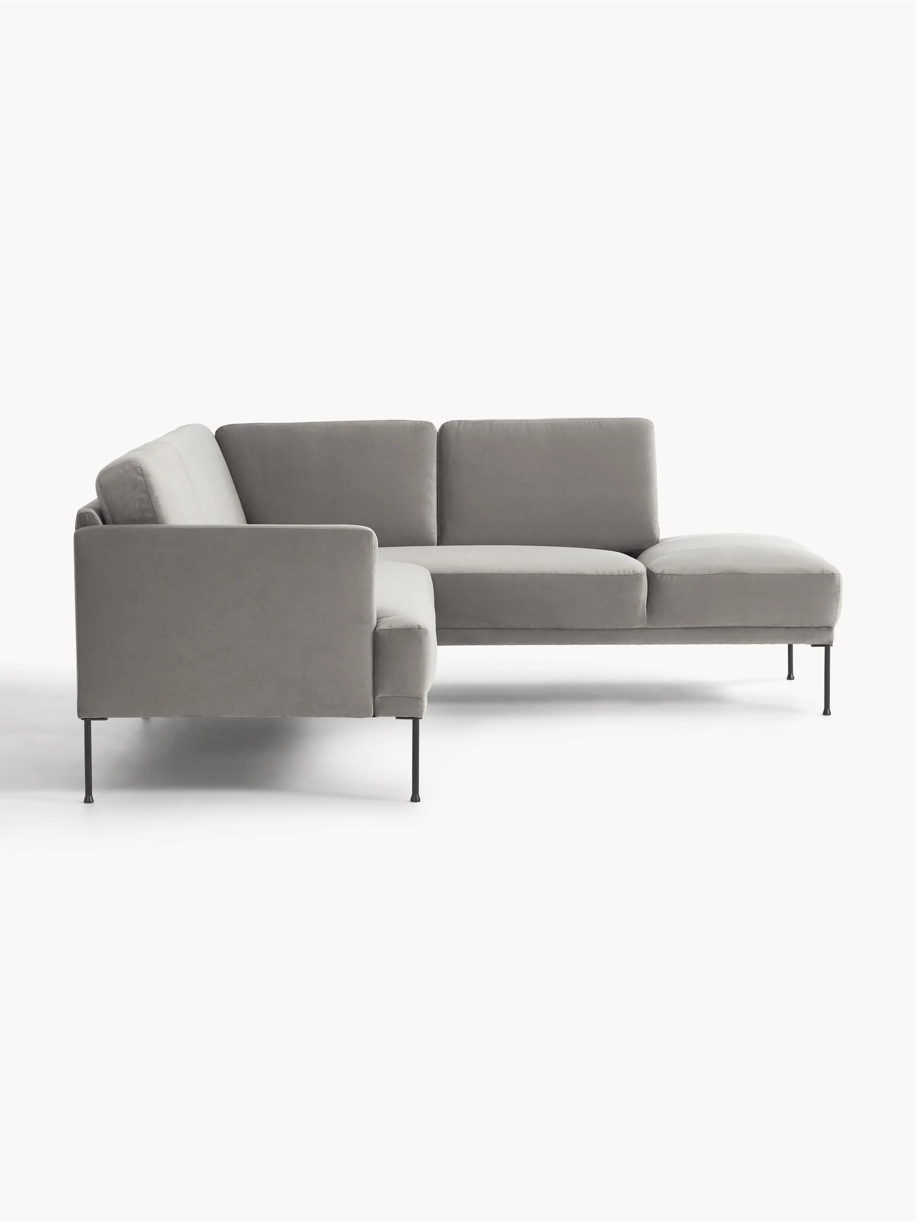 Fluwelen hoekbank Fluente