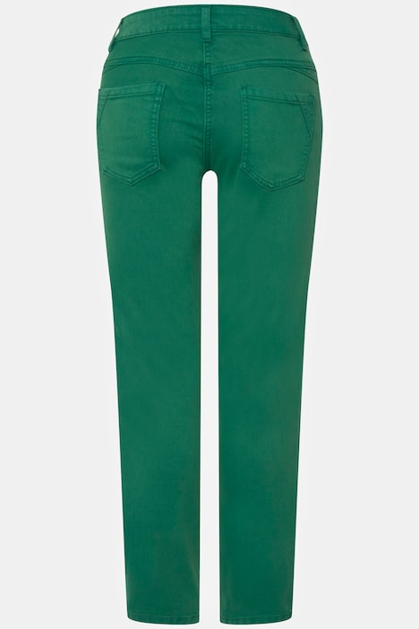 Jeans Tina, gerade Passform, seitliche Zierfalten, 5-Pocket