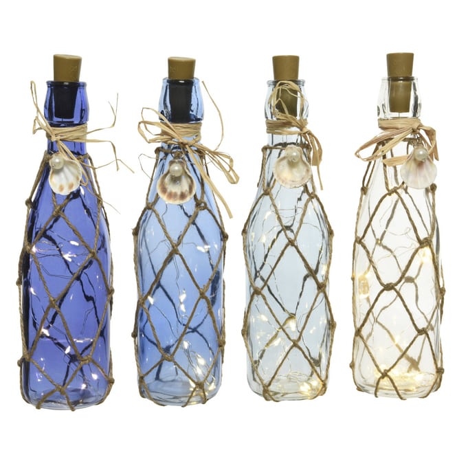 LED-Flasche - aus Glas - ca. 28 cm - 1 Stück