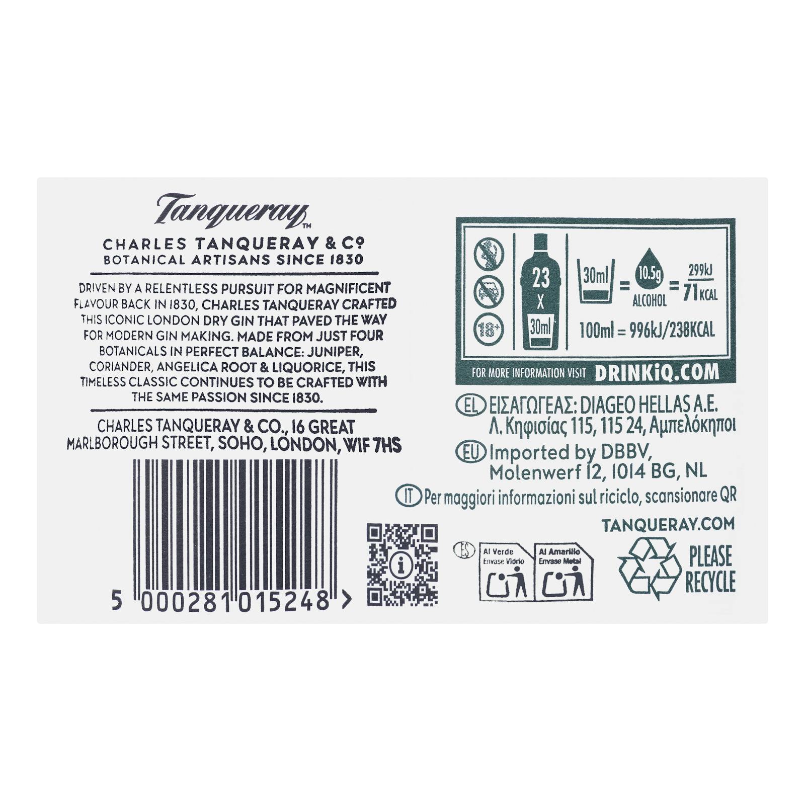 Gin London Dry Gin Tanqueray