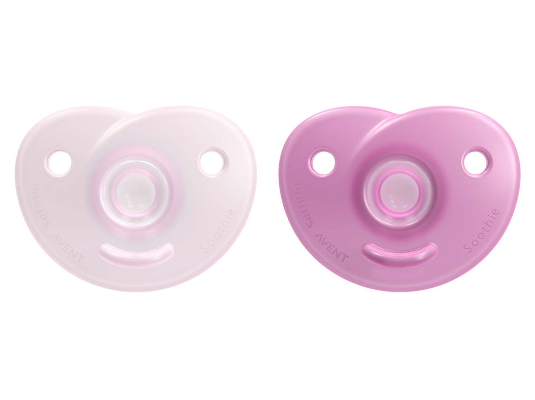 CHUPETA AVENT SOOTHIE ROSA 0-6 M 2 UN