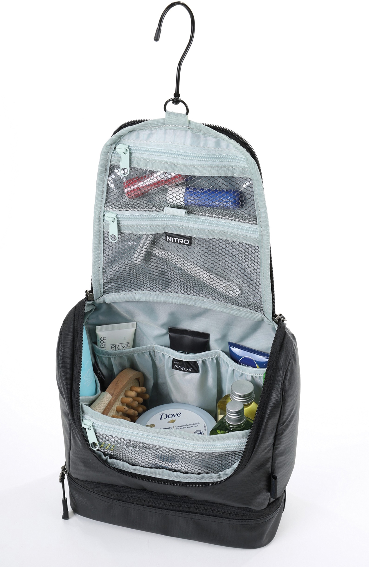 NITRO Kulturbeutel »Travel Kit« Kosmetiktasche für Reise, Waschtasche, Reisetasche für Kosmetikartikel