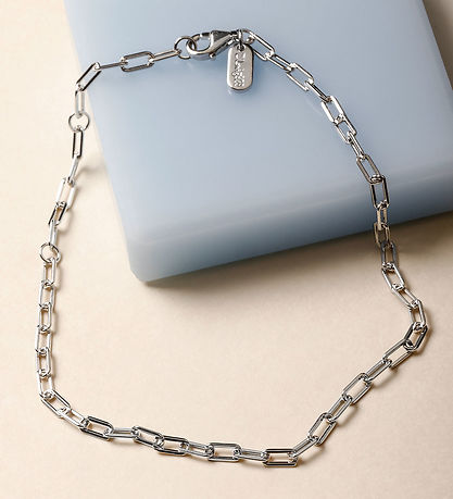 Design Letters Armband - klobig Square - Small - Silber