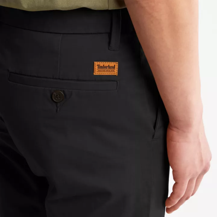 Pantalon chino stretch Sargent Lake pour homme en noir