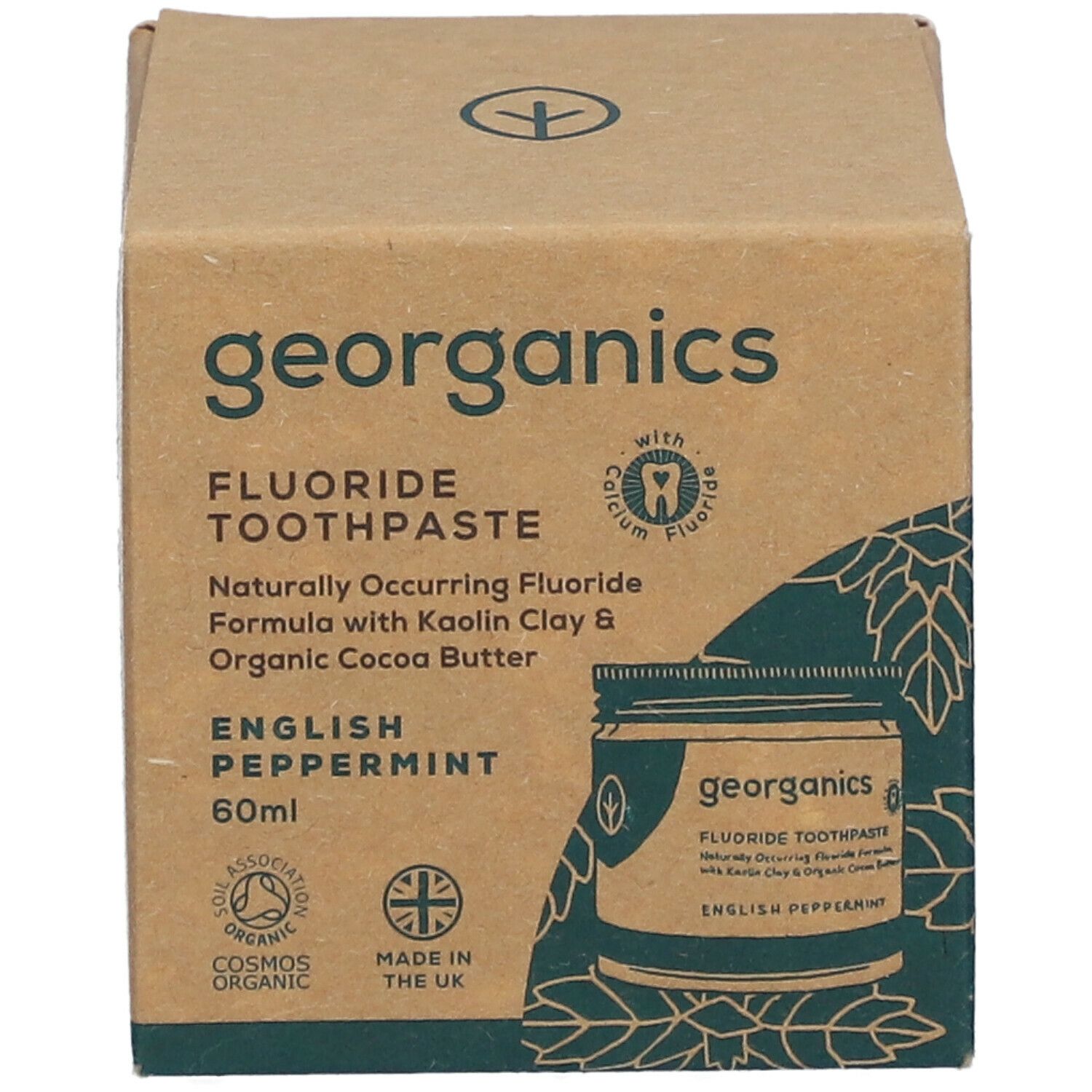 GEORGANICS Natürliche Zahnpasta Pfefferminz