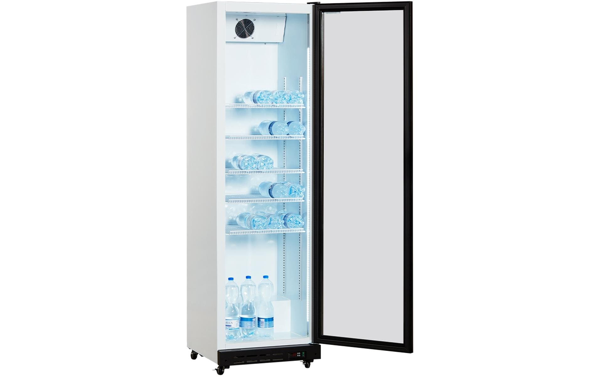 Gewerbekühlschrank Gastro Rechts<br>Kühlschrank, Freistehend, Schwarz/Weiss
