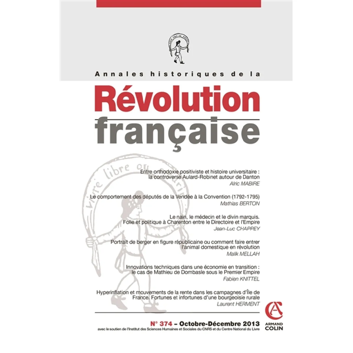 Annales historiques de la Révolution française, n° 374 · Occasion