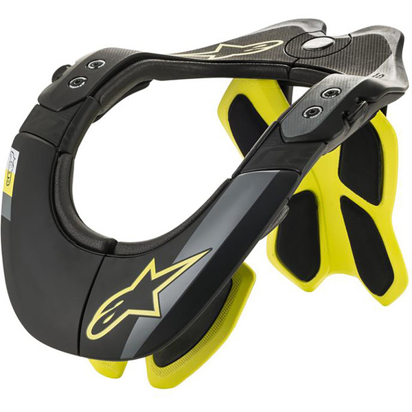 Alpinestars - Minerve BNS Tech-2 Noir / Jaune fluo