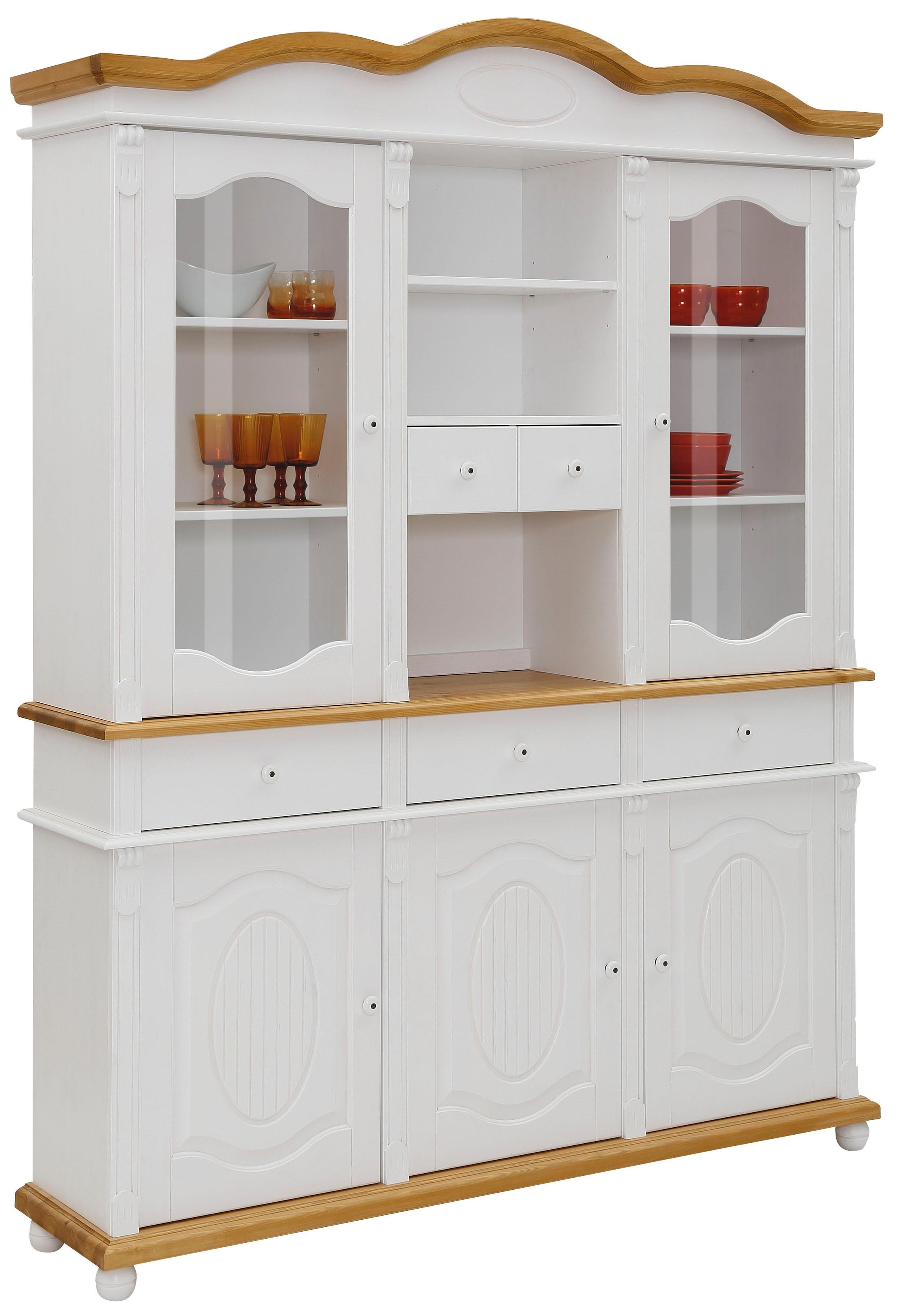 Home affaire Aufsatzschrank »Bavaria« Breite 165 cm, aus massiver Kiefer, FSC®