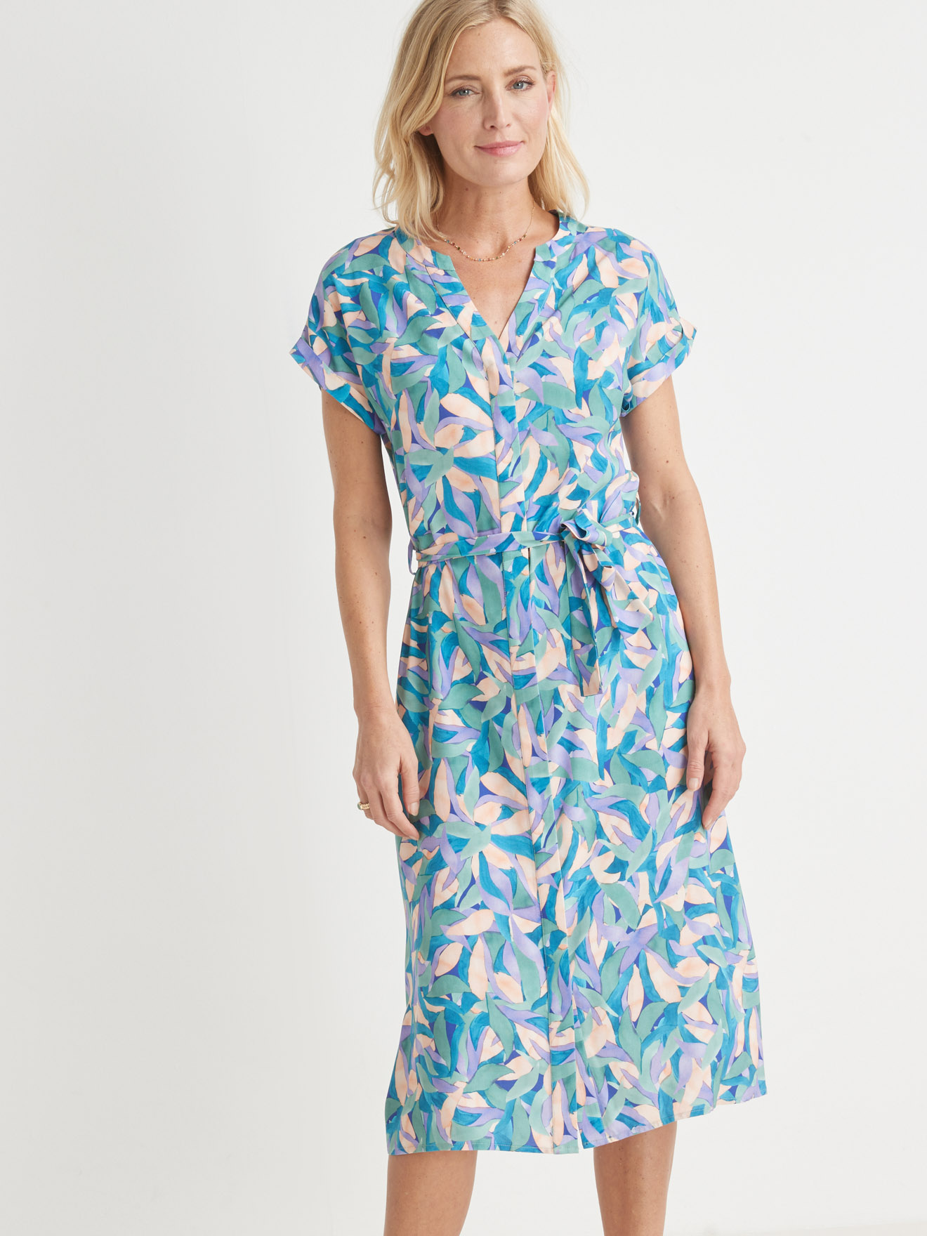 Robe chic toute boutonnée