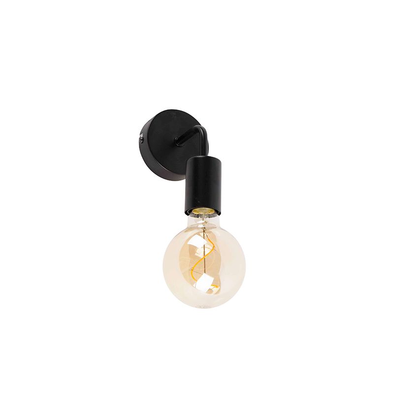 Moderne wandlamp zwart 15,5 cm - Facile