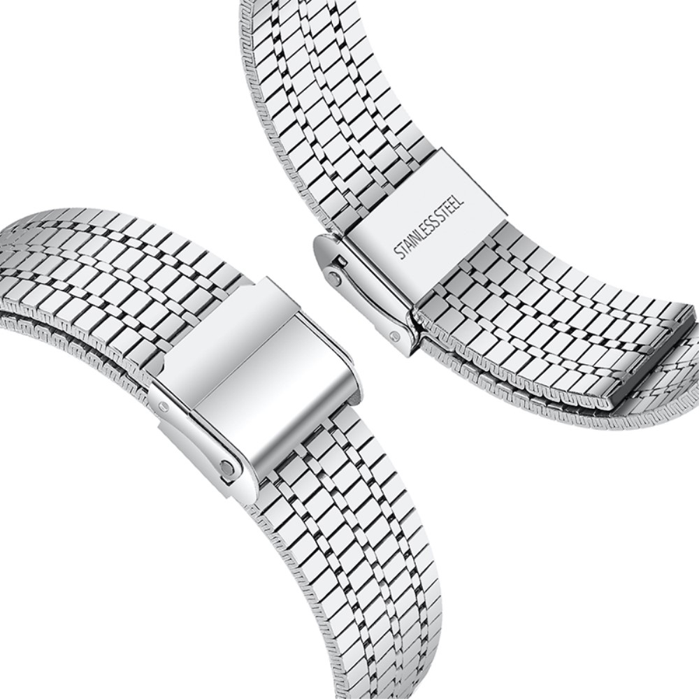 Google Pixel Watch 3 / 2 / 1 Edelstahl Armband mit Klickverschluss - Silber