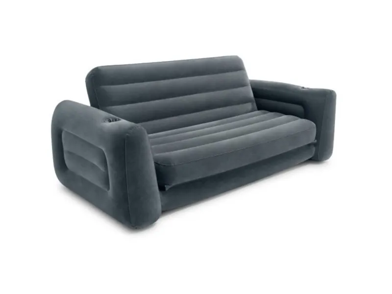 Intex Pull-Out Sofa, Grå, PVC, 2 sæde(r), 200 kg, 2310 mm, 2030 mm