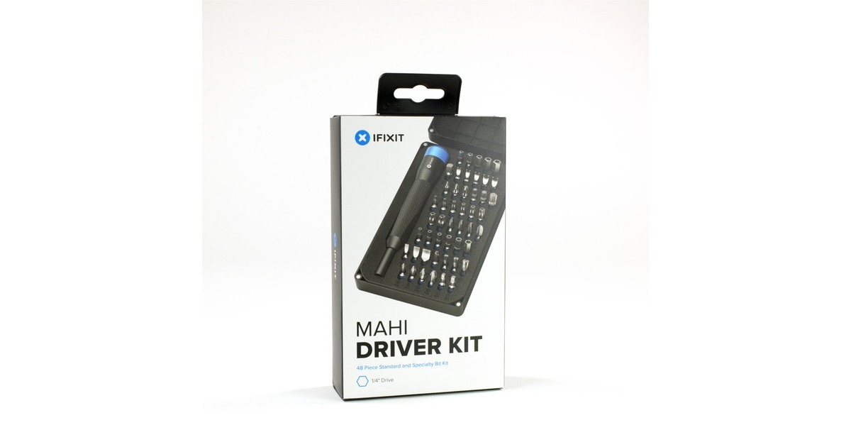 iFixitMahi - 48 Bit Driver Kit bitset  (Zwart/blauw)